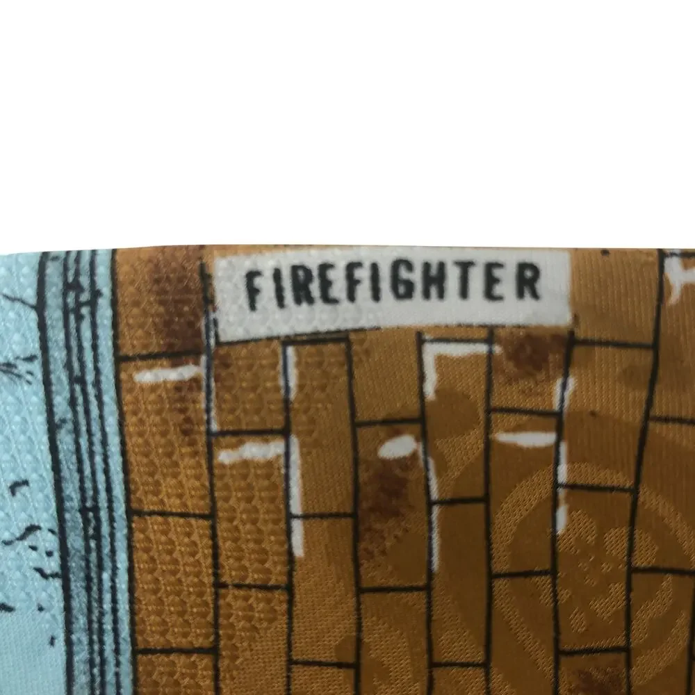 Teal Firefighter Tie